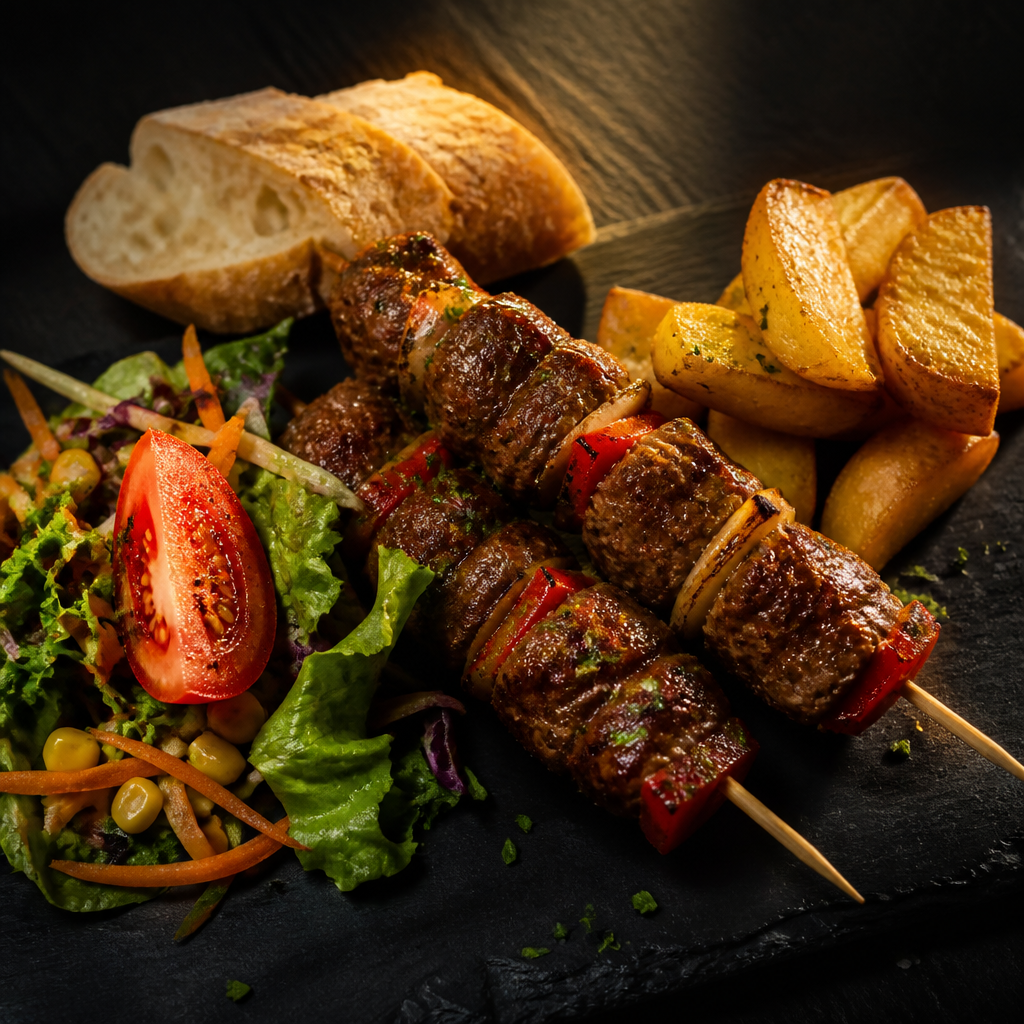 Brochetas de Carne Picada