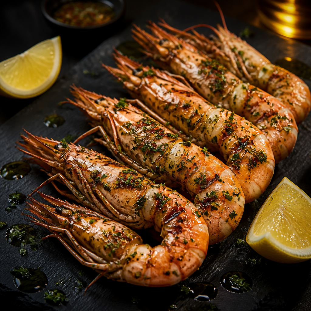 Langostinos a la plancha